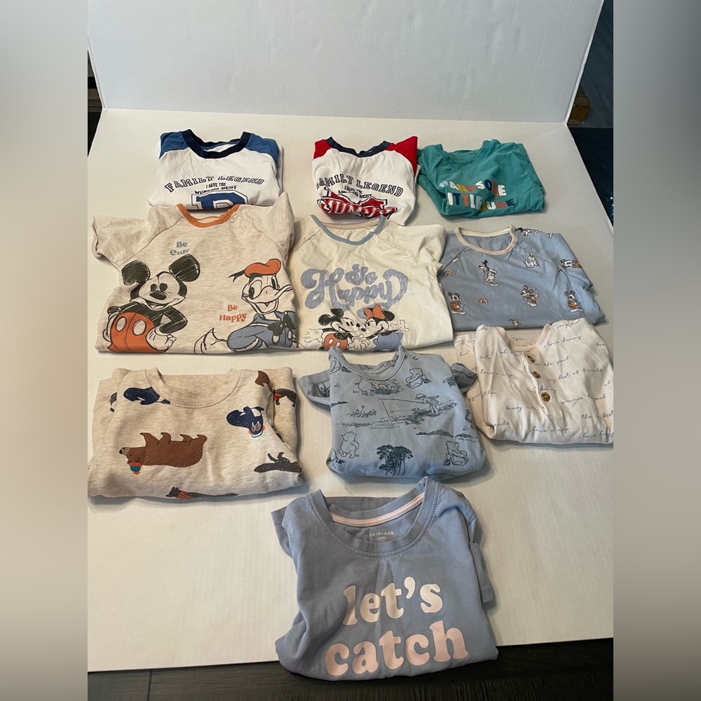 Bundle of 10pc Baby Boy Short Sleeve T-Shirts